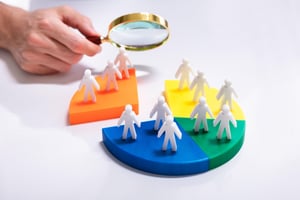 businesspeople-looking-market-segment