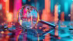 magnifying-glass-focusing-colorful-stock-market-data-highlighting-financial-analysis-investment